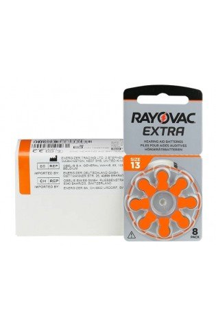 Elementai klausos aparatams RAYOVAC Extra, 13PR48, 8vnt