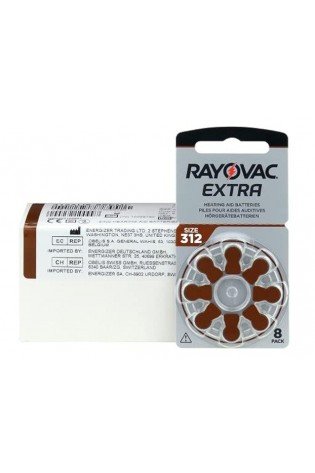 Elementai klausos aparatams RAYOVAC Extra, 312PR41, 8vnt