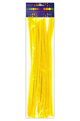 Dekor vielutės GELTONOS 30cm 25vnt