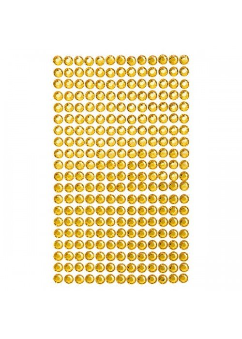 Dekor.lipnūs kristalai 6mm 260vnt. YELLO