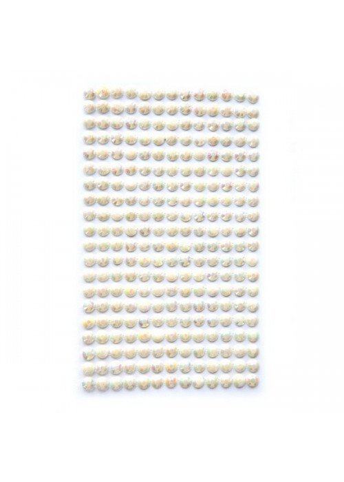 Dekor.lipnūs kristalai 6mm 260vnt. CREAM