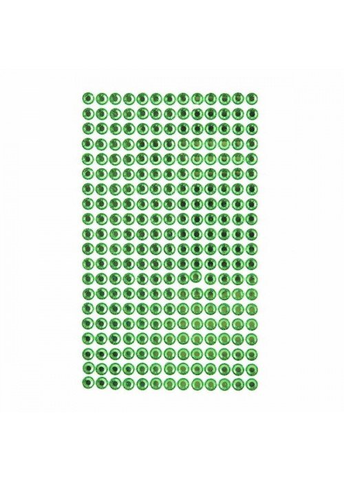 Dekor.lipnūs kristalai 6mm 260vnt GREEN