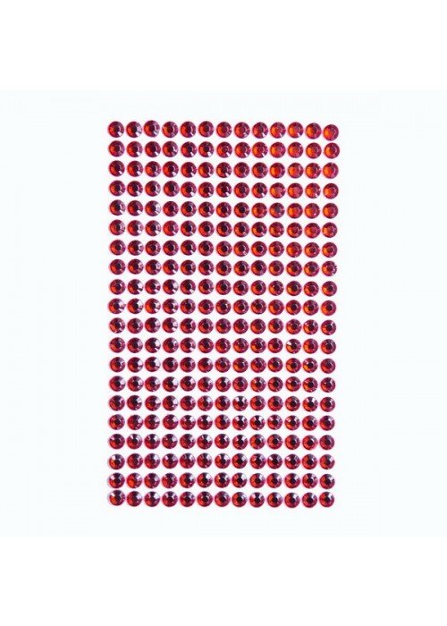 Dekor.lipnūs kristalai 6mm 260vnt. RED