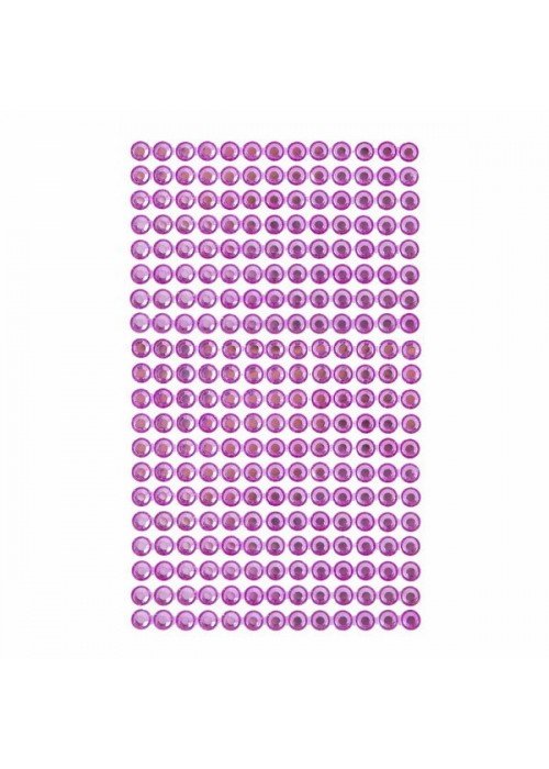 Dekor.lipnūs kristalai 6mm 260vnt. PINK