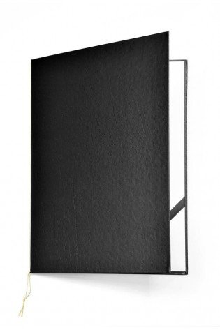 Sveikinimo aplankas STANDART juodas