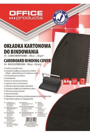 Įrišimo nugarėlės OFFp A4 250g 100lap. juodos