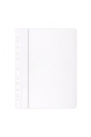 Segtuvėlis su euro perforacija A4 PP baltas