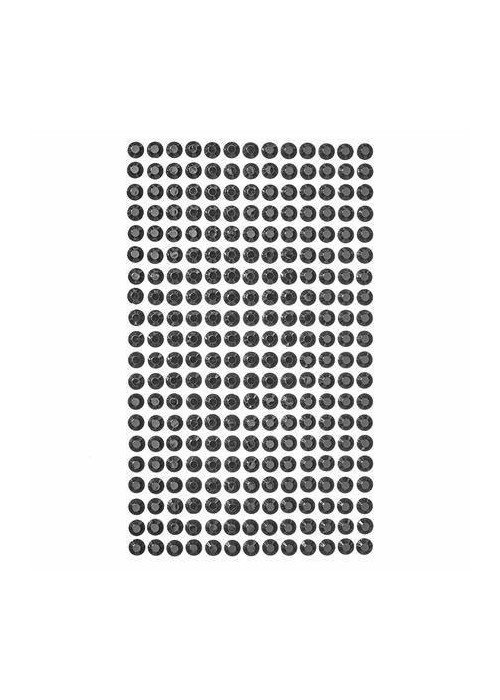 Dekor.lipnūs kristalai 6mm 260vnt juodi