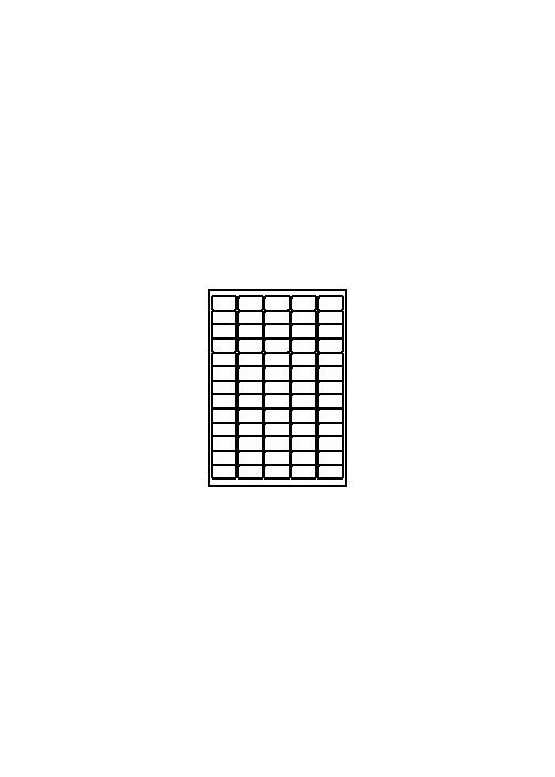 Lipnios etiketės A4 38x21,2 (65)