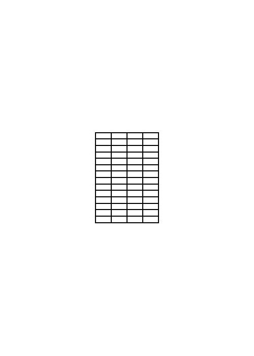 Lipnios etiketės A4 52,5x21,2 (56)