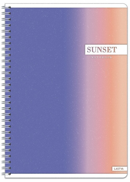 Sąsiuvinis su spirale A4 60lap. 70g SUNSET linija