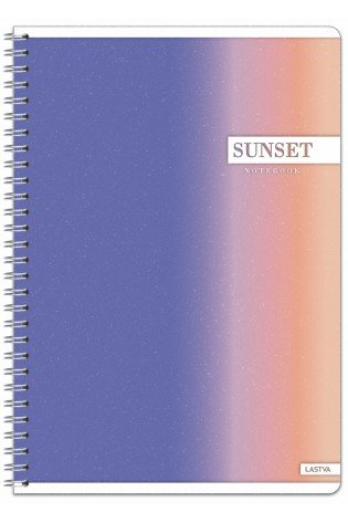 Sąsiuvinis su spirale A4 60lap. 70g SUNSET lang.