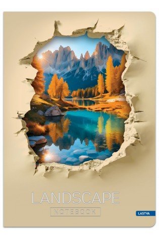 Knyga A4 96lap. 70g LANDSCAPE lang.
