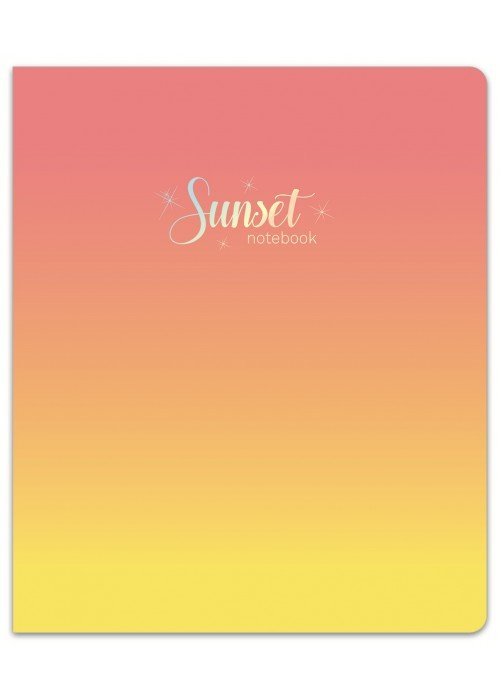 Sąsiuvinis(platus) A5 12lap. 80g SUNSET linija