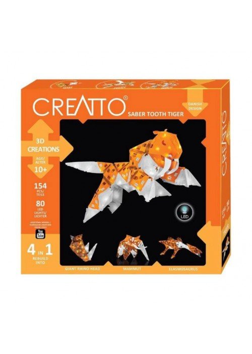 Lavinamasis rinkinys CREATTO SABER TOOTH TIGER 10+