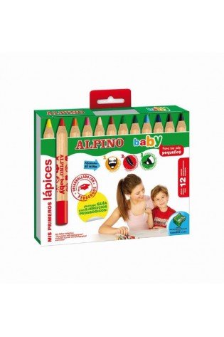 Pieštukai spalvoti ALPINO Baby 12sp
