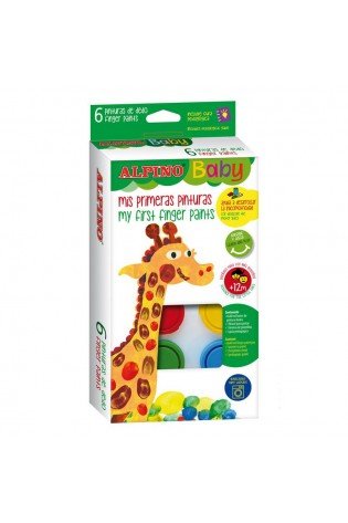 Dažai piešti pirštais ALPINO Baby 6sp