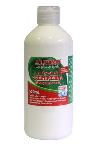Guašas (tempera) ALPINO 500ml baltas