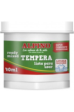 Guašas (tempera) ALPINO 40ml baltas