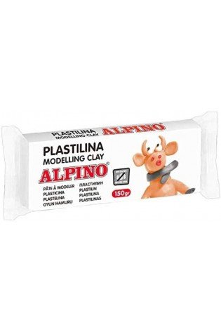 Plastilinas ALPINO 150g baltas