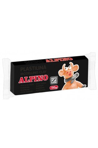 Plastilinas ALPINO 150g juodas