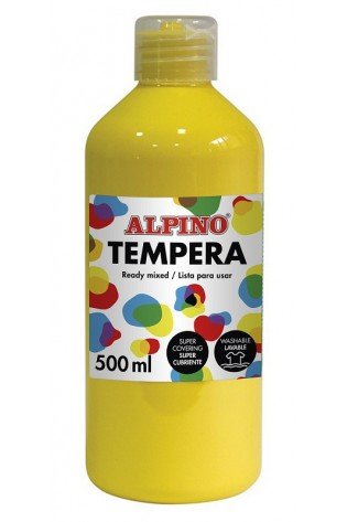 Guašas (tempera) ALPINO 500ml geltonas