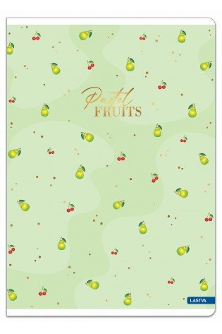 Sąsiuvinis A4 52lap. 80g PASTEL FRUITS linija