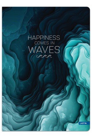 Knyga A4 96lap. 70g WAVES lang.