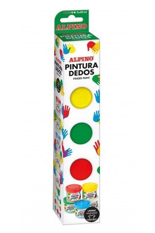 Dažai piešti pirštais ALPINO Pintura dedos 5sp x 40ml