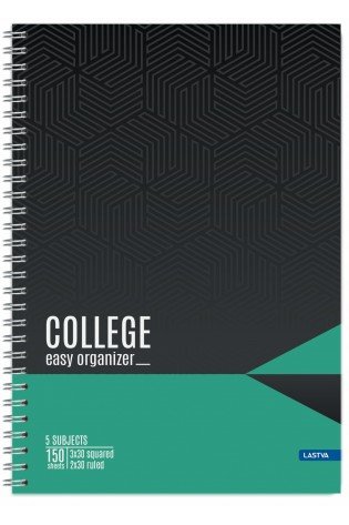 Knyga su spirale A4 150lap. 70g COLLEGE lang-linija