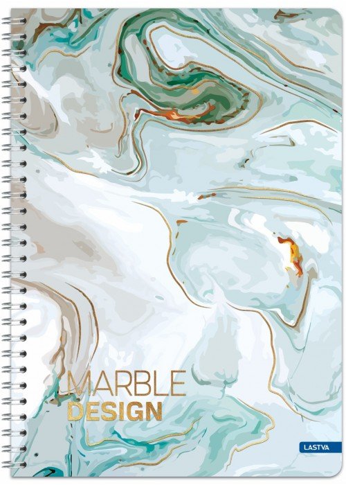 Knyga su spirale A4 80lap. 70g MARBLE linija