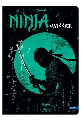 Sąsiuvinis(platus) A5 12lap. 80g NINJA WARRIOR linija