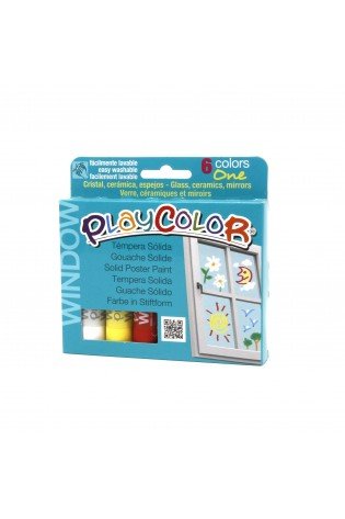 Pieštukiniai dažai rašyti ant stiklo PLAYCOLOR Window 6 sp.