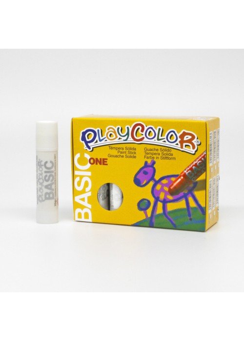 Pieštukinis guašas PLAYCOLOR Basic one baltas
