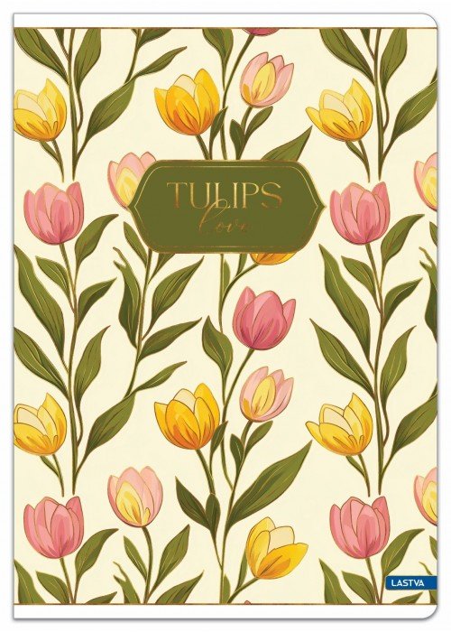 Sąsiuvinis A4 52lap. 80g TULIPS lang.