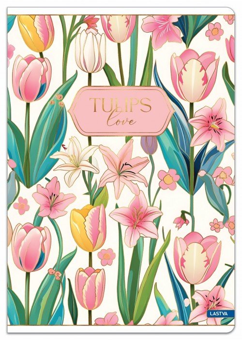 Sąsiuvinis A4 52lap. 80g TULIPS linija