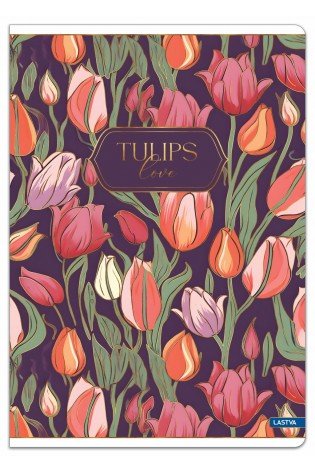 Sąsiuvinis A5 52lap. 80g TULIPS lang.