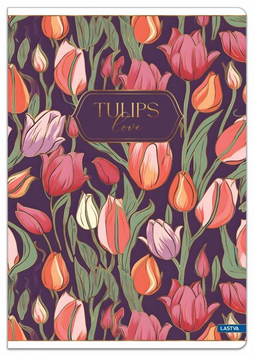 Sąsiuvinis A5 52lap. 80g TULIPS lang.
