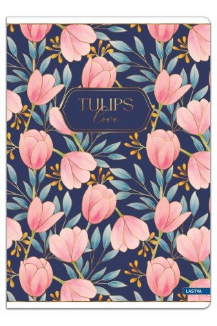 Sąsiuvinis A5 52lap. 80g TULIPS linija