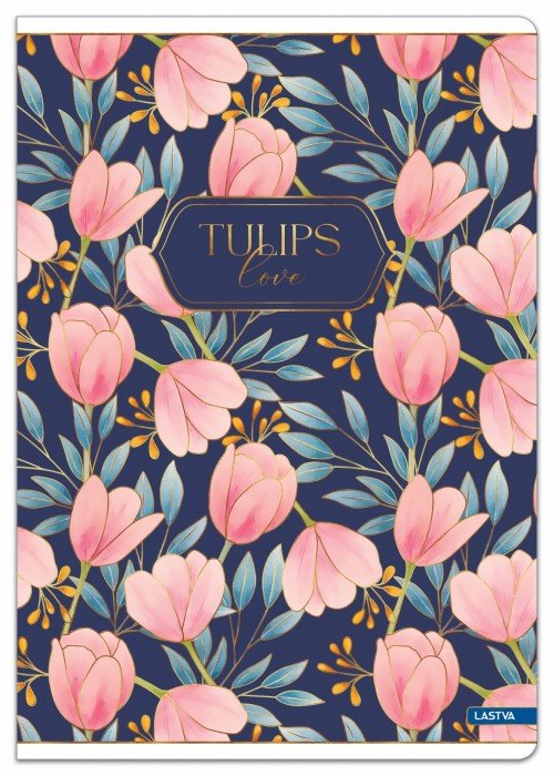 Sąsiuvinis A5 52lap. 80g TULIPS linija