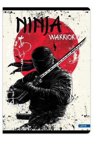 Sąsiuvinis A4 52lap. 80g NINJA WARRIOR lang.