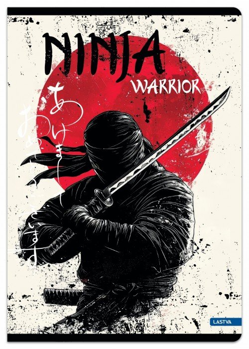 Sąsiuvinis A4 52lap. 80g NINJA WARRIOR lang.