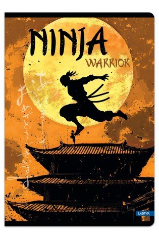 Sąsiuvinis A5 52lap. 80g NINJA WARRIOR lang.