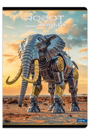 Sąsiuvinis A4 52lap. 80g ROBOT ANIMALS linija