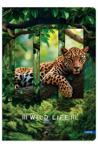 Knyga A4 96lap. 70g WILD LIFE linija
