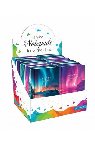 Užrašų knygutė A6 96lap. 70g AURORA lang.