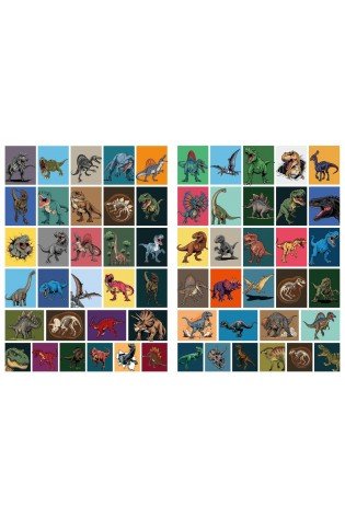 Knygutė spalvinimui su lipdukais PLĖŠRIEJI DINOZAURAI