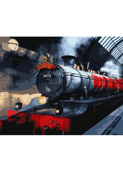 Tapyba pagal skaičius: „HARIS POTERIS“ Hogwartso ekspresas Warner Bros 40x50 dėžutėje