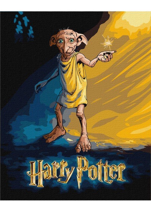 Tapyba pagal skaičius: „HARIS POTERIS“ Dobby plakatas Warner Bros 40x50 dėžutėje