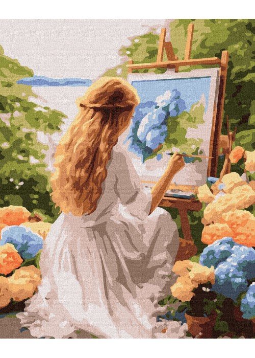Tapyba pagal skaičius: MENININKĖ art_selena_ua 40x50 dėžutėje